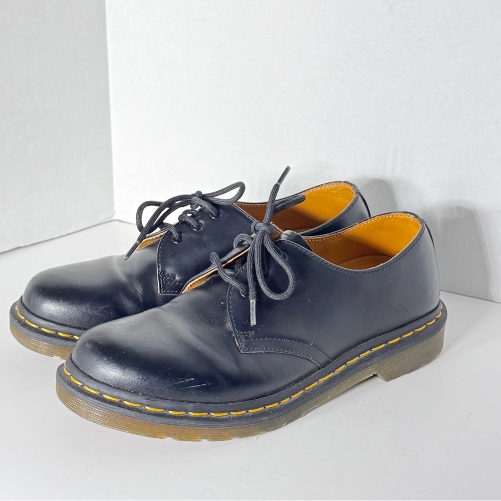 Dr Doc Martens Shoes Women Size 9 Black 1461 Oxford Smooth Leather
